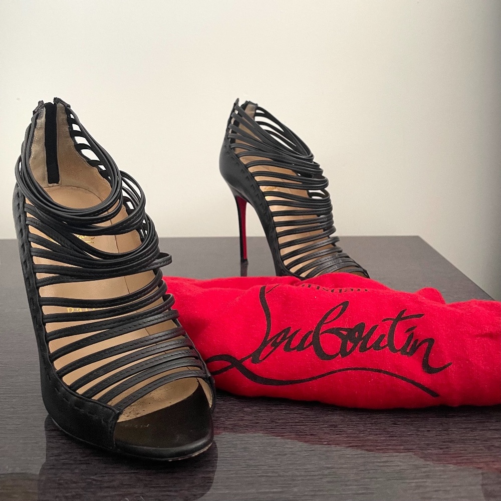 Christian Louboutin Black Gortika Heels - size 36